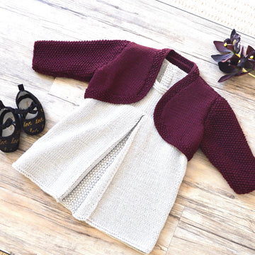 Izzi's pleated dress / tunic top and matching bolero - P123