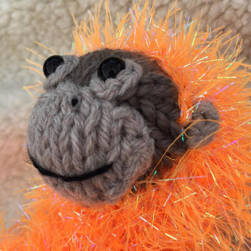 Knitted Baby Orangutan