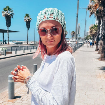 Summer slouchy beanie hat