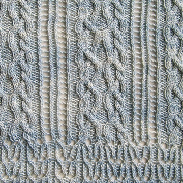Lake Meade Cable Lace Shawl