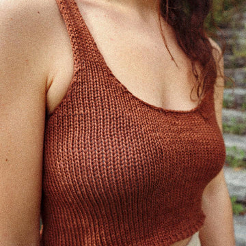 SUNRISE Tank Top 1.0 || knit tank top, basic, wide neckline.