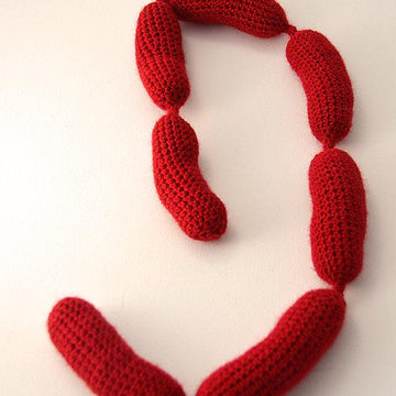 Sausage Chain Crochet Pattern, Sausage Chain Amigurumi, Sausage Crochet Pattern, Sausage Amigurumi