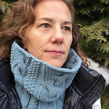 Cabled Sampler Cowl