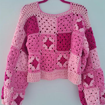 Crochet Granny Square Sweater Pattern
