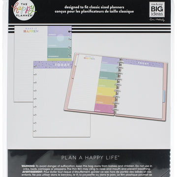 Happy Planner Fill Paper 9.25"X7" 40/Pkg - Color
