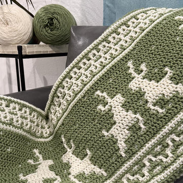 Christmas Overlay Mosaic Crochet blanket