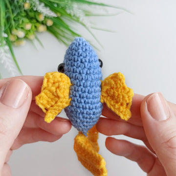 Crochet fish pattern, easy crochet small amigurumi fish