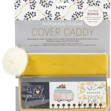 Webster's Pages Cover Caddy Kit Small - Travel Mustard/Pink