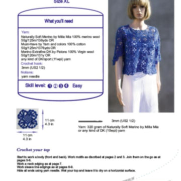 Lacy top size XL