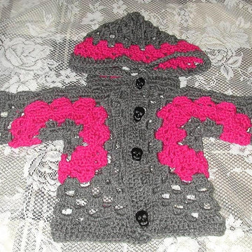 Toddler Creepy Skull Hexagon Hoodie