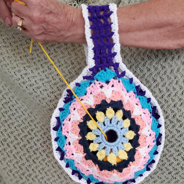 Japanese Arm Purse for Knitting or Crocheting