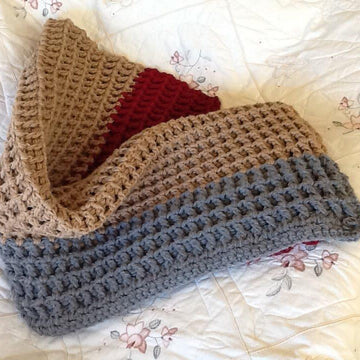 Crocheted Textured Throw