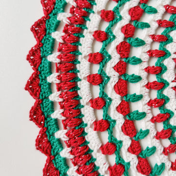 Holly Jolly Christmas Doily