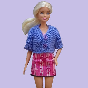 Lavender Cardigan for Doll