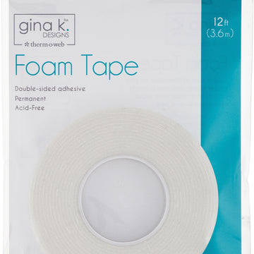 Therm O Web Gina K Designs Foam Tape 3/8"X12ft - White