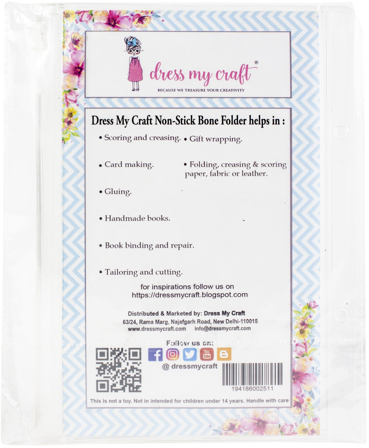 Dress My Craft Bone Folder - 3.75"X2.80"