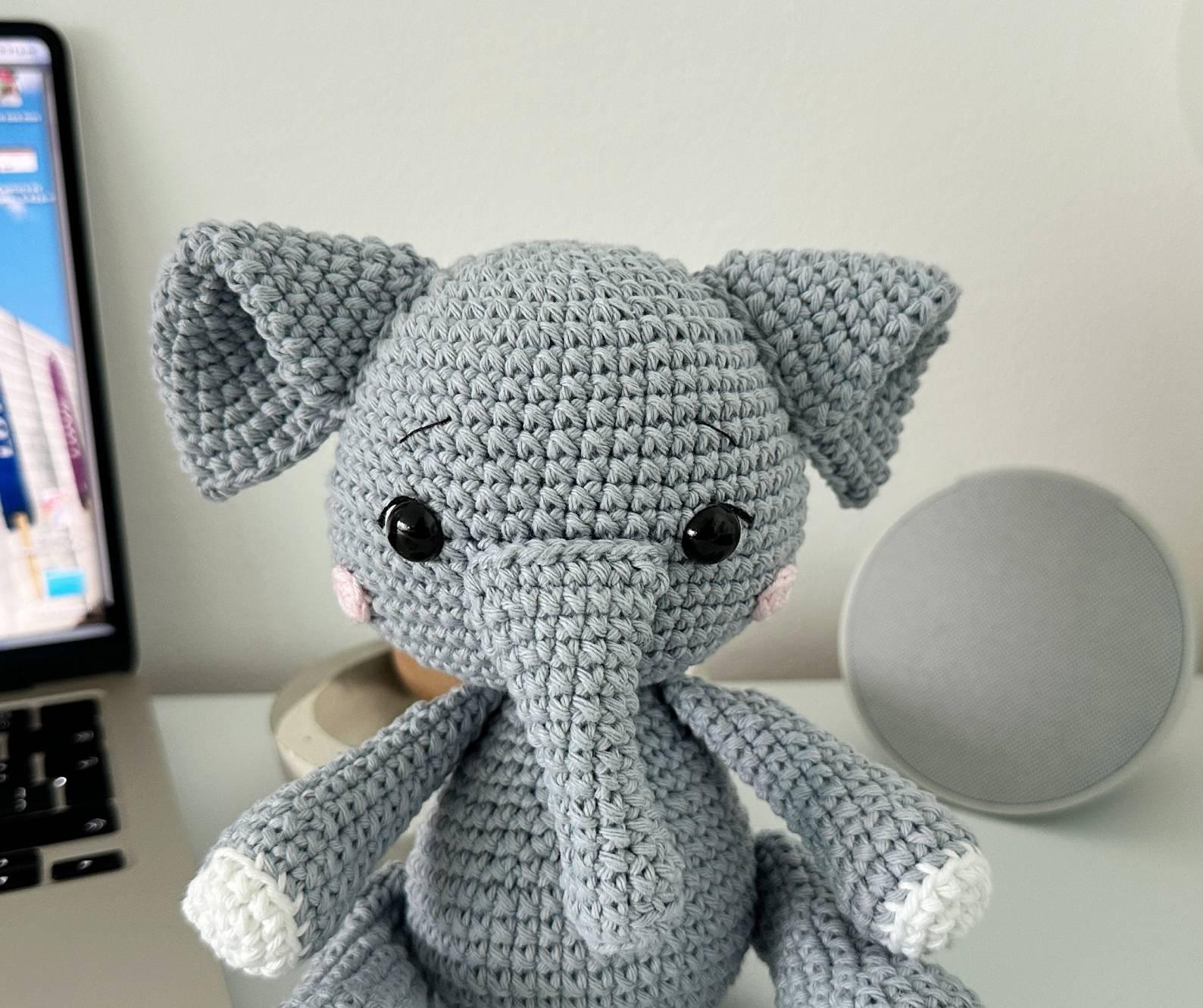 Elephant Amigurumi Crochet Pattern PDF – Elephant Soft Toy, Stuffed Animal Tutorial
