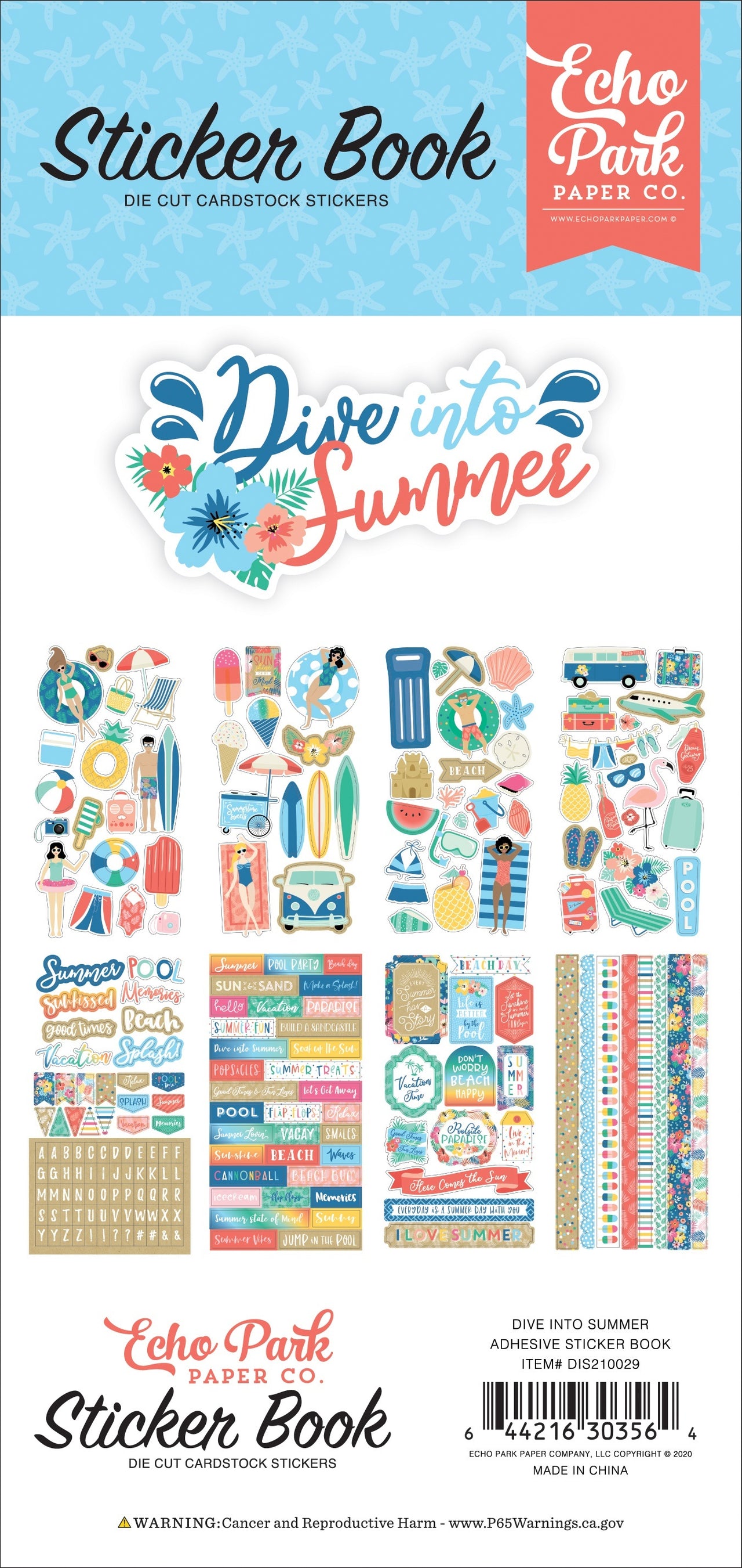 Echo Park Paper Echo Park Sticker Book - Dive Into Summer