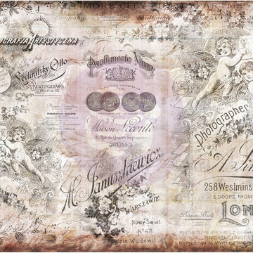 Prima Marketing Finnabair Mixed Media Tissue Paper 27.5"X19.7" 6/Pkg - Romatica