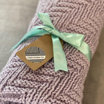 Aran Heartbeat blanket