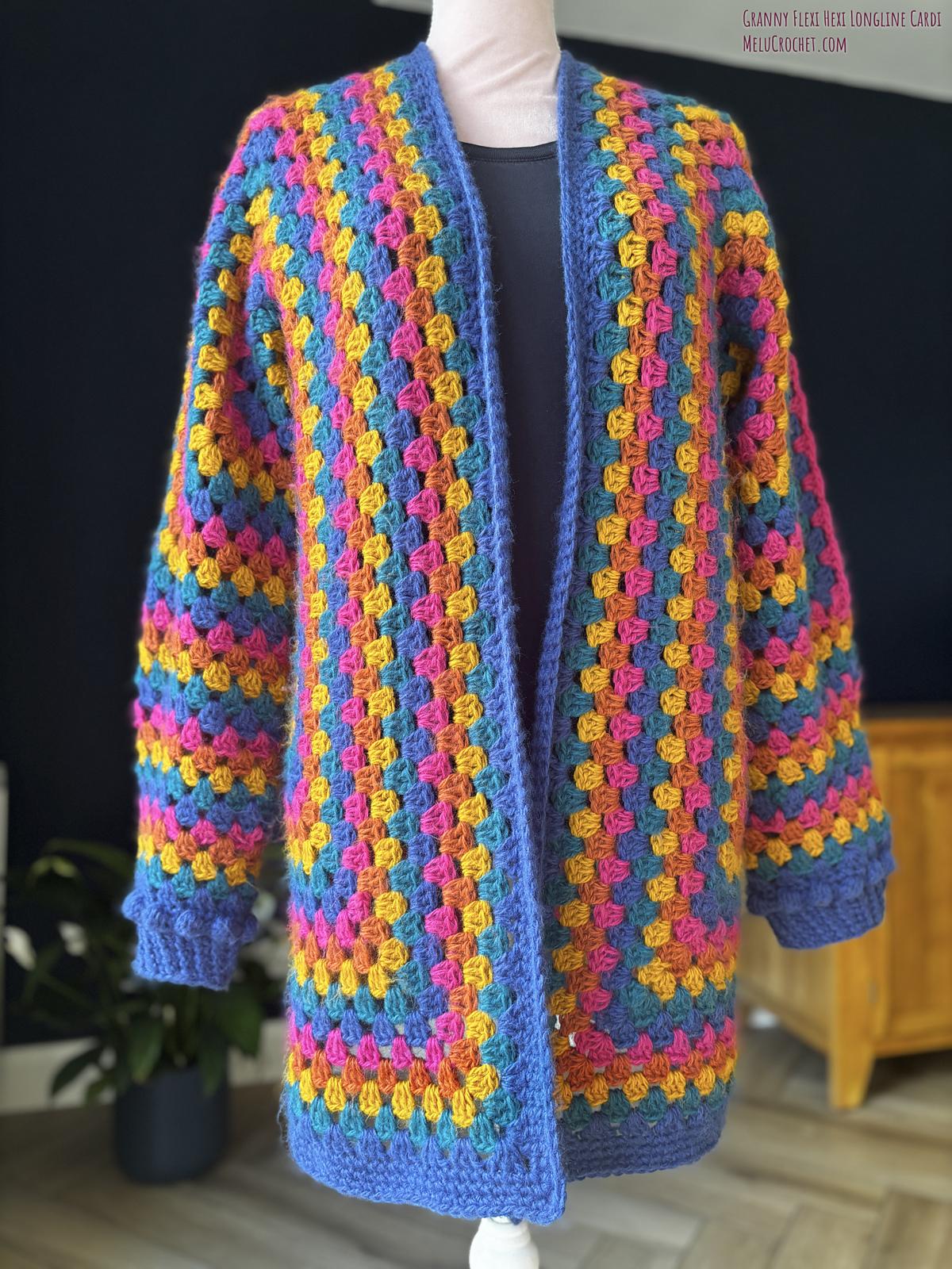 Granny Flexi Hexi Longline Cardi