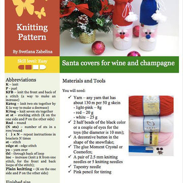 152 Santa bottle covers for wine and champagne