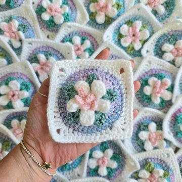 Soft Bundle of Blooms Baby Blanket