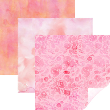 Cricut Natalie Malan Premium Vinyl Patterned Sampler 12"X17" 3/Pkg - Sunset Blossom