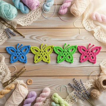 Crochet Butterfly Applique Pattern PDF + Video (English Only) | nontycrochet