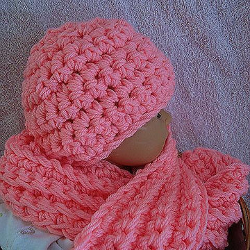 Crochet Hat and Scarf Set | Crochet Pattern SPP 97