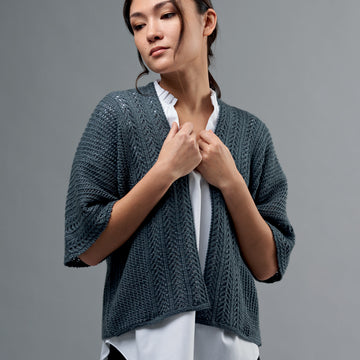 Julia Lace Top & Cardigan  in West Yorkshire Spinners Exquisite 4 Ply - DBP0009 - Downloadable PDF