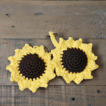 Sunflower keyring