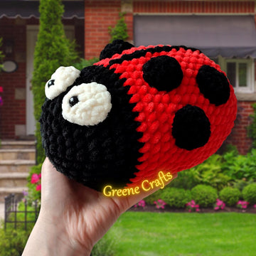 Reversible Bee / Ladybug Plush Toy Crochet Pattern