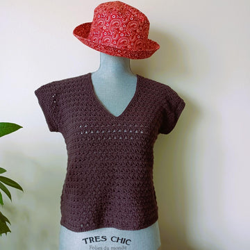Painted Pinecone Crop Top