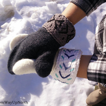North of 60 Felted Mitts