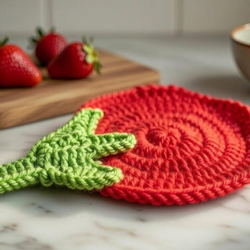 Crochet Tulip Flower Coaster Pattern | PDF + Video Tutorial