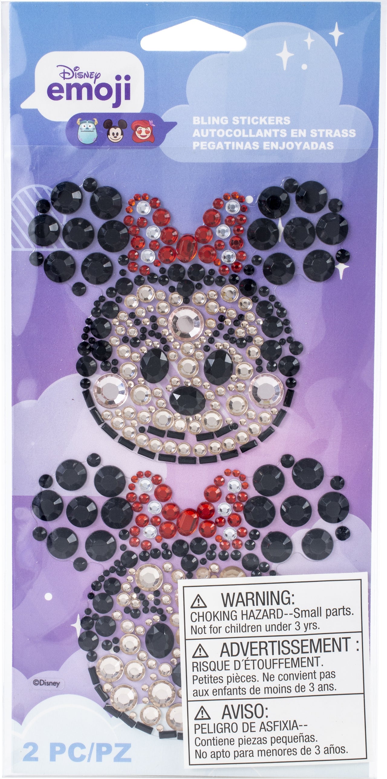 Sticko Disney Bling Embellishments - Minnie Emoji