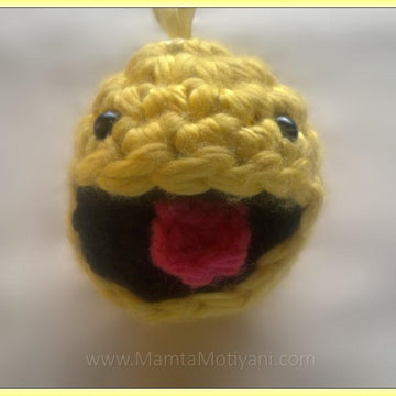 Crochet Pacman Amigurumi Toy Pattern Smiley Ghost