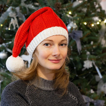 Knit Christmas Santa Hat