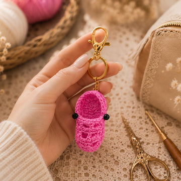 Crochet Crocs Keychain Pattern | Mini Shoe Keychain PDF Crochet Pattern