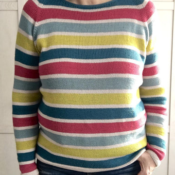 Top Down Sweater Rainbow