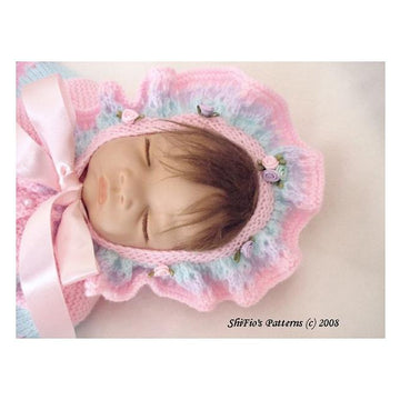 Knitting Pattern baby jacket & hat UK & USA Terms #88