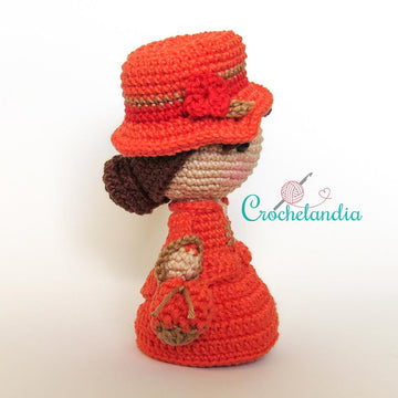 Madame Bovary amigurumi doll - crochet pattern by Crochelandia