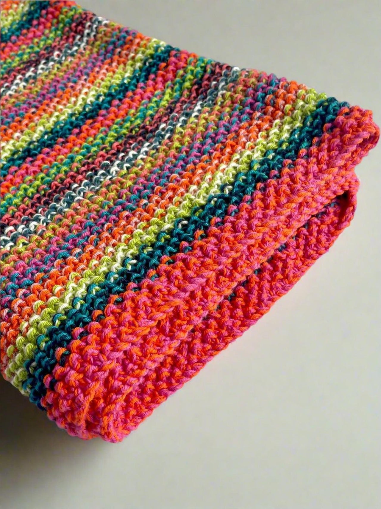 The 'Kaleidoscope' Hand Knit Baby Blanket