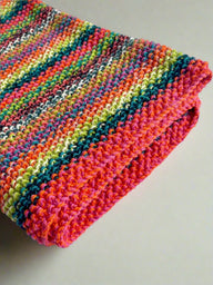 The 'Kaleidoscope' Hand Knit Baby Blanket