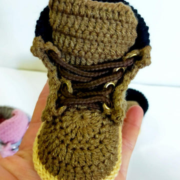 Baby Booties Timberland Style