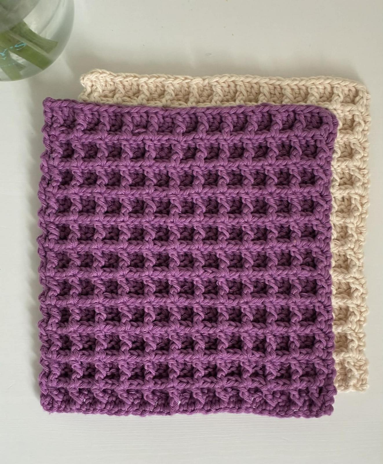 Waffle dishcloth