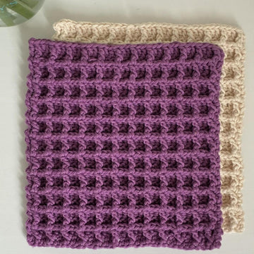 Waffle dishcloth