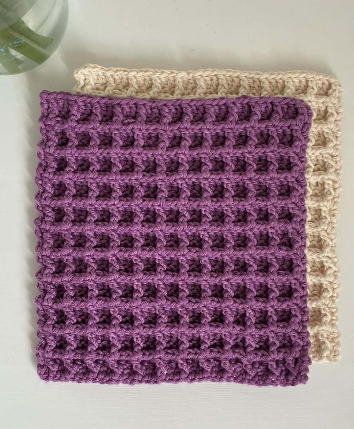 Waffle dishcloth
