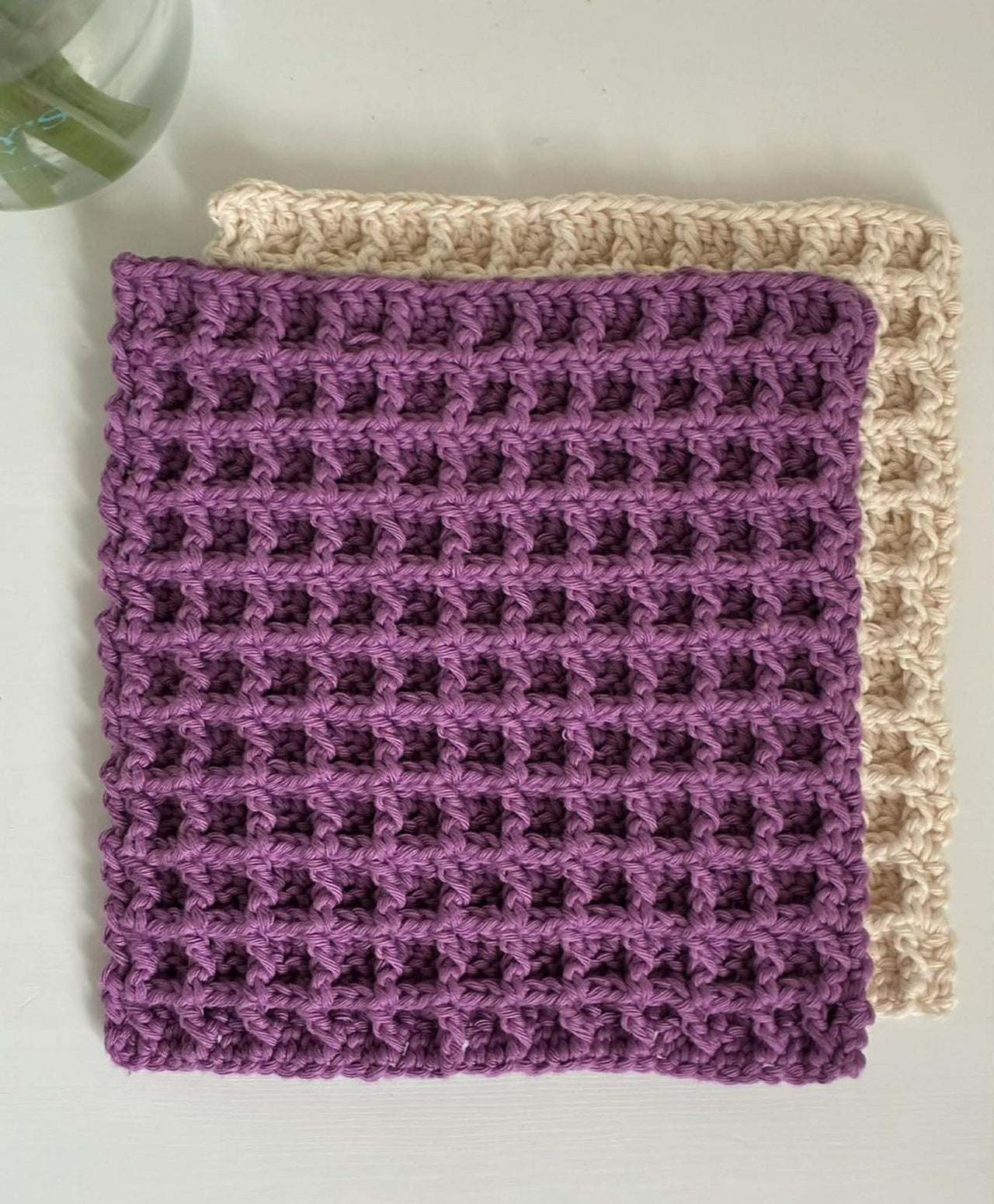 Waffle dishcloth